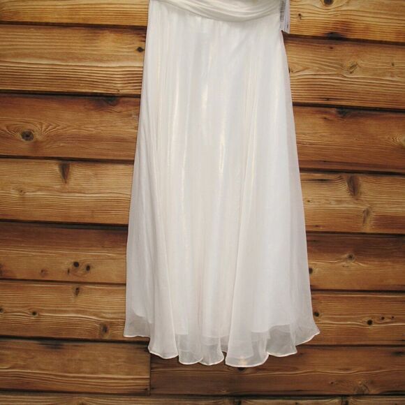 NWT Mac Duggal ROSETTE ONE SHOULDER TEA LENGTH DRESS - Picture 9 of 14